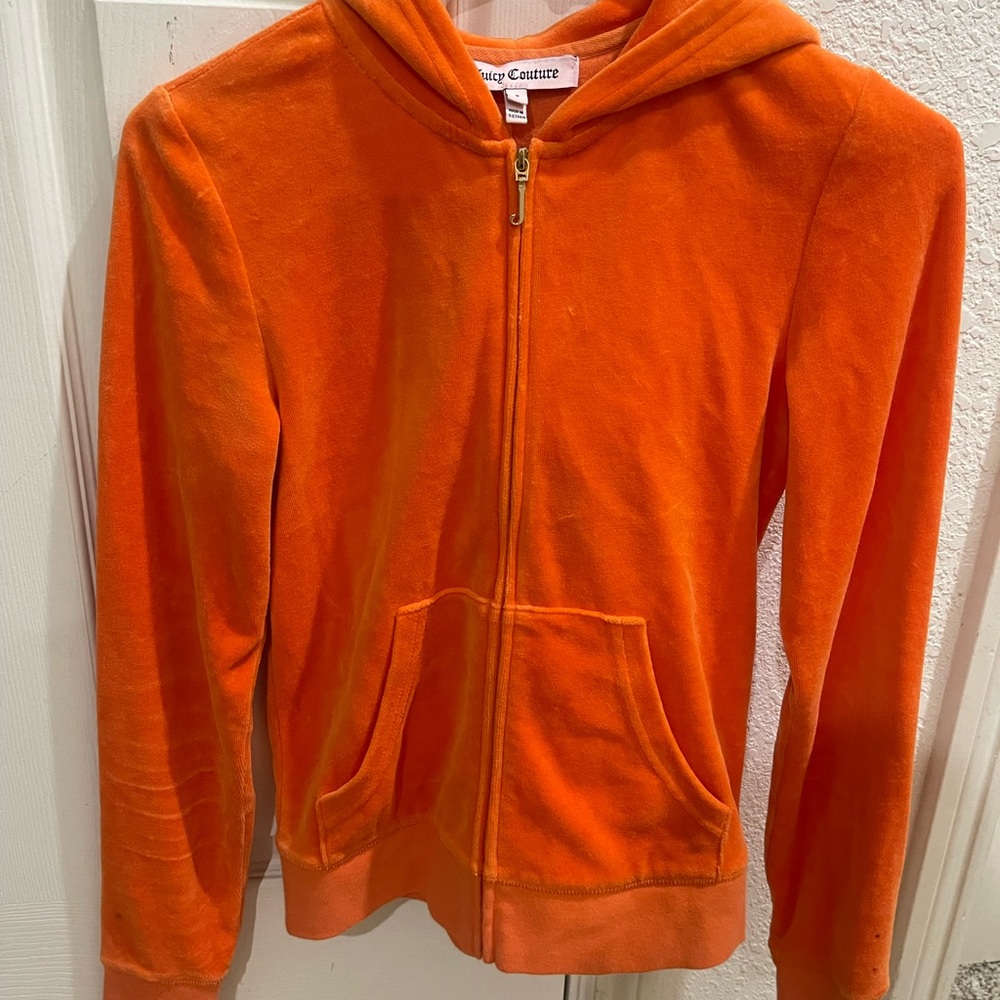 Vintage style orange Juicy Couture zip up